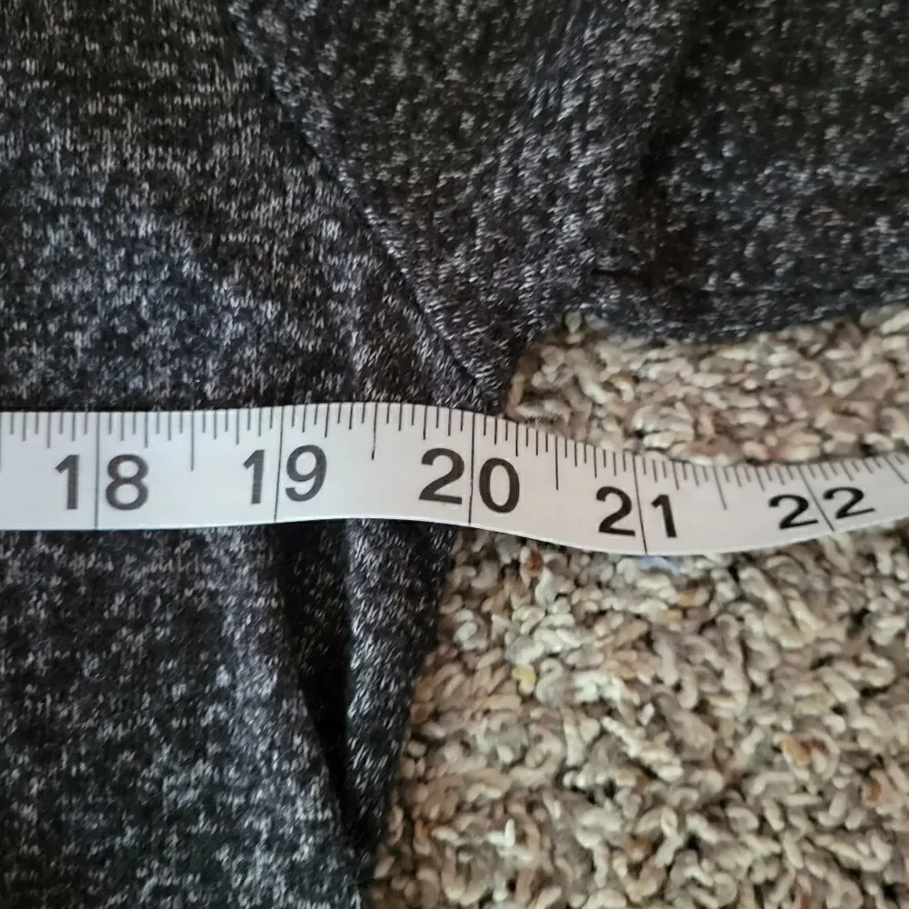Old Navy Marled Gray Long Sleeve Rolled Round Neck Sweater Dress Size L